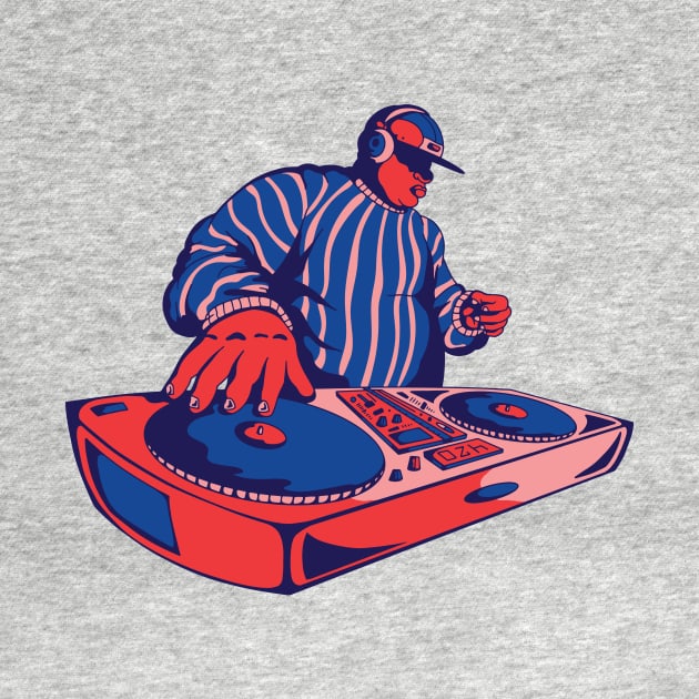 Old School DJ Cartoon by SLAG_Creative